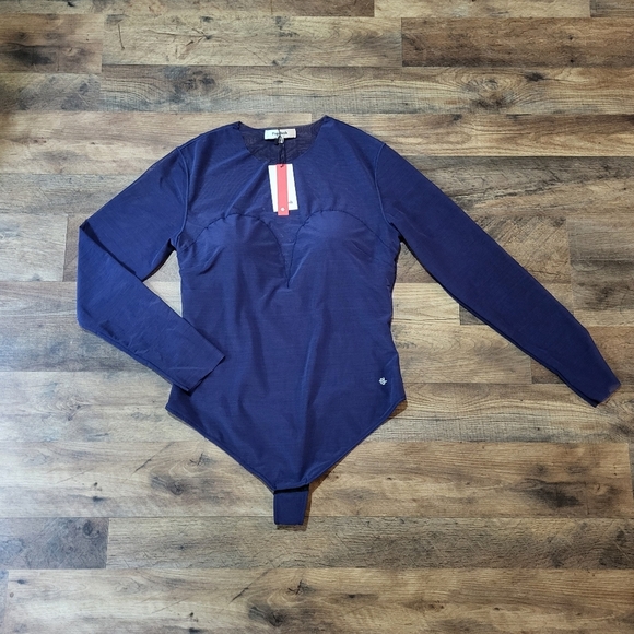 Popilush Longsleeve Mesh Shapewear Tummy Control Bodysuit Size 2XL - Picture 5 of 10